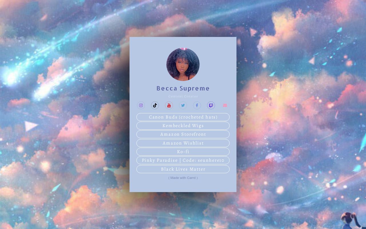 Becca Supreme's Content Card